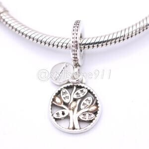 Sterling Silver Two-Tone Tree of Life Charm Bracelet by Pandora